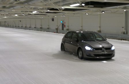 Snow Braking test